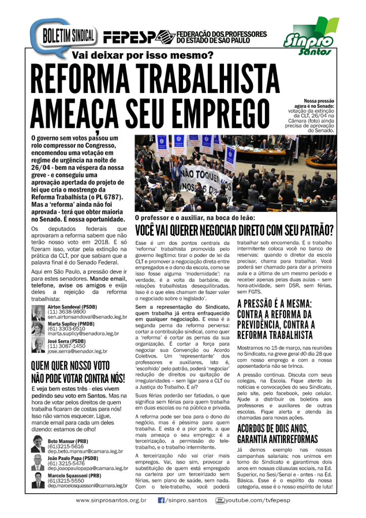 SANTOS - boletim reformas VERSO 04mai17