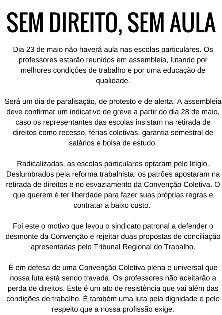 ATO DOSPROFESSORES23 DE MAIO